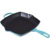 imageLe Creuset Enameled Cast Iron Signature Square Skillet Grill 1025quot CeriseCaribbean