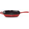imageLe Creuset Enameled Cast Iron Signature Square Skillet Grill 1025quot CeriseCerise