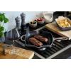 imageLe Creuset Enameled Cast Iron Signature Square Skillet Grill 1025quot CeriseFlame