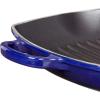 imageLe Creuset Enameled Cast Iron Signature Square Skillet Grill 1025quot CeriseIndigo