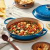imageLe Creuset Olive Branch Collection Enameled Cast Iron Signature Braiser 35 qt Artichaut with Embossed LidIndigo