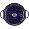 imageLe Creuset Olive Branch Collection Enameled Cast Iron Signature Braiser 35 qt Artichaut with Embossed LidIndigo