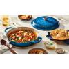imageLe Creuset Olive Branch Collection Enameled Cast Iron Signature Braiser 35 qt Artichaut with Embossed LidMarseille