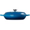 imageLe Creuset Olive Branch Collection Enameled Cast Iron Signature Braiser 35 qt Artichaut with Embossed LidMarseille