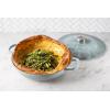 imageLe Creuset Signature Enameled Cast Iron Petal Braiser 225qt White wGold KnobPeche