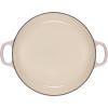 imageLe Creuset Signature Enameled Cast Iron Petal Braiser 225qt White wGold KnobShell Pink