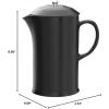 imageLe Creuset Stoneware French Press 34 oz FlameLicorice