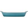 imageLe Creuset Stoneware Heritage Oval Au Gratin 17 qt 1125quot CeriseCaribbean