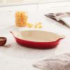 imageLe Creuset Stoneware Heritage Oval Au Gratin 17 qt 1125quot CeriseCerise