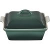imageLe Creuset Stoneware Heritage Shallow Square Casserole 2qt 9quot LicoriceArtichaut