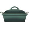 imageLe Creuset Stoneware Heritage Shallow Square Casserole 2qt 9quot LicoriceArtichaut