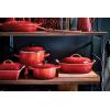 imageLe Creuset Stoneware Heritage Shallow Square Casserole 2qt 9quot LicoriceCerise