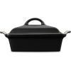 imageLe Creuset Stoneware Heritage Shallow Square Casserole 2qt 9quot LicoriceLicorice
