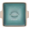 imageLe Creuset Stoneware Heritage Shallow Square Casserole 2qt 9quot LicoriceSea Salt