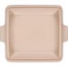 imageLe Creuset Stoneware Heritage Shallow Square Casserole 2qt 9quot LicoriceSea Salt