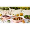 imageLe Creuset Stoneware Heritage Square Dish 3 qt 9quot OysterPeche