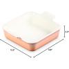 imageLe Creuset Stoneware Heritage Square Dish 3 qt 9quot OysterPeche