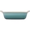 imageLe Creuset Stoneware Heritage Square Dish 3 qt 9quot OysterSea Salt