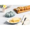 imageLe Creuset Stoneware Pumpkin Butter Dish WhiteSea Salt