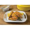 imageLe Creuset Stoneware Rectangular Dish with Platter Lid 14 34quot X 9quot WhiteWhite