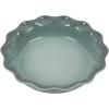 imageLe Creuset Stoneware Set of 2 9quot Heritage Fluted Pie and 9quot Fluted Loaf Dish WhiteSea Salt