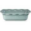 imageLe Creuset Stoneware Set of 2 9quot Heritage Fluted Pie and 9quot Fluted Loaf Dish WhiteSea Salt