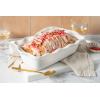 imageLe Creuset Stoneware Set of 2 9quot Heritage Fluted Pie and 9quot Fluted Loaf Dish WhiteWhite