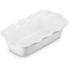 imageLe Creuset Stoneware Set of 2 9quot Heritage Fluted Pie and 9quot Fluted Loaf Dish WhiteWhite