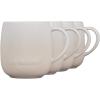 imageLe Creuset Stoneware Set of 4 Heritage Mugs 13 oz each Shell PinkMeringue