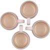 imageLe Creuset Stoneware Set of 4 Heritage Mugs 13 oz each Shell PinkShell Pink