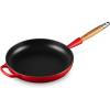 imageLe Creuset Enameled Cast Iron Alpine Wood Handle Fry Pan 1025quot CeriseCerise