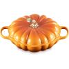 imageLe Creuset Enameled Cast Iron Figural Pumpkin Braiser 275 qt WhitePersimmon