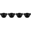 imageLe Creuset Enameled Cast Iron Gourmand Collection Set of 4 Mini Skillet 3 qt Matte BlackMini Cocotte