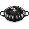 imageLe Creuset Enameled Cast Iron Signature Pumpkin Braiser 275 qt Licorice