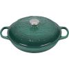 imageLe Creuset Olive Branch Collection Enameled Cast Iron Signature Braiser 35 qt Artichaut with Embossed LidArtichaut