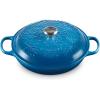 imageLe Creuset Olive Branch Collection Enameled Cast Iron Signature Braiser 35 qt Artichaut with Embossed LidMarseille