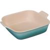imageLe Creuset Stoneware Heritage Square Dish 3 qt 9quot OysterSea Salt