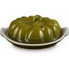 imageLe Creuset Stoneware Pumpkin Butter Dish WhiteOlive