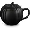 imageLe Creuset Stoneware Pumpkin Mug with Lid 14 oz Licorice