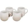 imageLe Creuset Stoneware Set of 4 Heritage Mugs 13 oz each Shell PinkMeringue