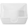 imageLe Creuset Stoneware Signature Cocktail Napkin Holder 6 quot ShallotWhite