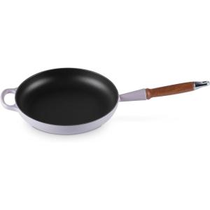 imageLe Creuset Enameled Cast Iron Alpine Wood Handle Fry Pan 1025quot CeriseShallot