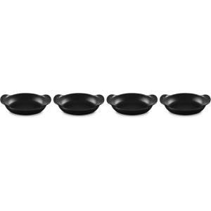 imageLe Creuset Enameled Cast Iron Gourmand Collection Set of 4 Mini Skillet 3 qt Matte BlackMini Oval Baker