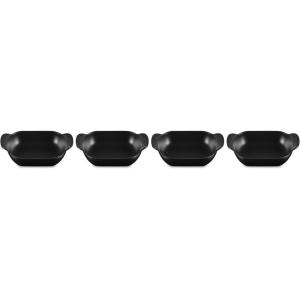 imageLe Creuset Enameled Cast Iron Gourmand Collection Set of 4 Mini Skillet 3 qt Matte BlackMini Rectangular Baker
