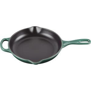 imageLe Creuset Enameled Cast Iron Signature Iron Handle Skillet 1025quot 134 qt WhiteArtichaut