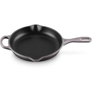 imageLe Creuset Enameled Cast Iron Signature Iron Handle Skillet 1025quot 134 qt WhiteOyster