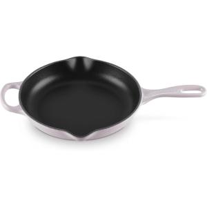 imageLe Creuset Enameled Cast Iron Signature Iron Handle Skillet 1025quot 134 qt WhiteShallot