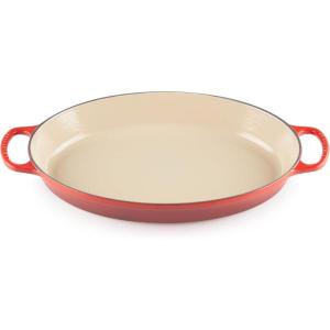 imageLe Creuset Enameled Cast Iron Signature Oval Baker 3 qt CeriseCerise