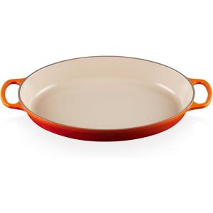 imageLe Creuset Enameled Cast Iron Signature Oval Baker 3 qt CeriseFlame