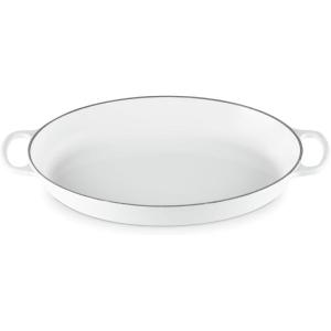 imageLe Creuset Enameled Cast Iron Signature Oval Baker 3 qt CeriseWhite